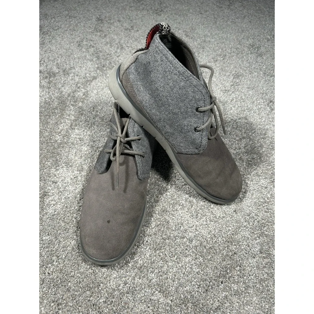 UGG Men's Chukka Boots Gray Suede Wool Lace Up Size 9 Casual Comfort